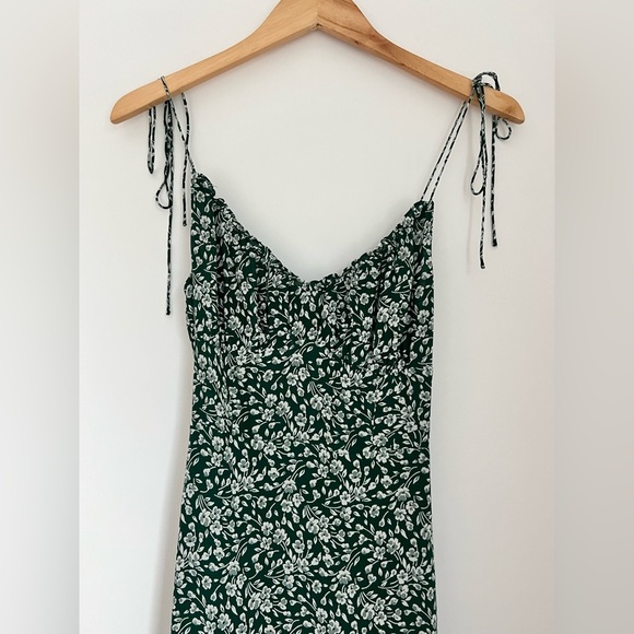 Reformation 2 Esther Green Floral Mini Dress - Picture 8 of 14